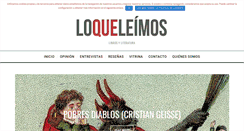 Desktop Screenshot of loqueleimos.com